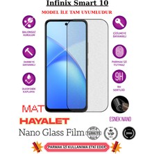 TechnoCase Infinix Smart 10 Tam Uyumlu Mat Hayalet Privacy Esnek Nano Ekran Koruyucu Film