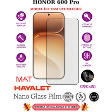 TechnoCase Honor 600 Pro Tam Uyumlu Mat Hayalet Privacy Esnek Nano Ekran Koruyucu Film