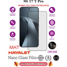 TechnoCase Mi 17T Pro Tam Uyumlu Mat Hayalet Privacy Esnek Nano Ekran Koruyucu Film