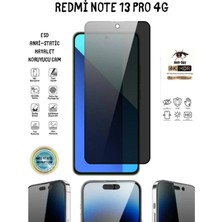 TechnoCase Redmi Note 13 Pro 4g Hayalet Ekran Koruyucu 6d Tam Kapatan Esd Anti-Static Koruyucu Cam