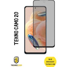 TechnoCase Tecno Camon 20 Mat Hayalet Nano Cam Darbelere Karşı Dayanıklı Esnek Nano Ekran Koruyucu