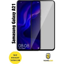 TechnoCase Samsung A21 Mat Hayalet Nano Cam Darbelere Karşı Dayanıklı Esnek Nano Ekran Koruyucu