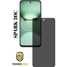 TechnoCase Tecno Spark 30C Hayalet Cam Mat Nano Ekran Koruyucu Darbelere Karşı Dayanıklı Flexible Nano Cam