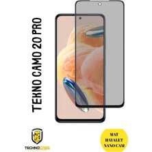 TechnoCase Tecno Camon 20 Pro Mat Hayalet Nano Cam Darbelere Karşı Dayanıklı Esnek Nano Ekran Koruyucu