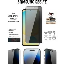 TechnoCase Samsung S25 Fe Hayalet Ekran Koruyucu 6d Tam Kapatan Esd Anti-Static Koruyucu Cam Diamond Glass