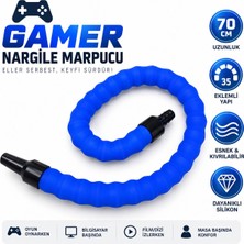 Han Tobacco Gamer Nargile Marpucu 70 cm 35 Eklemli Esnek Boyun Marpucu Oyuncu Marpuç Başlığı