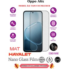 TechnoCase Oppo A6X Tam Uyumlu Mat Hayalet Privacy Esnek Nano Ekran Koruyucu Film