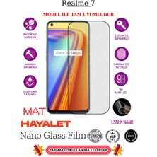 TechnoCase Realme 7 Tam Uyumlu Mat Hayalet Privacy Esnek Nano Ekran Koruyucu Film