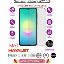 TechnoCase Samsung Galaxy A27 5g Tam Uyumlu Mat Hayalet Privacy Esnek Nano Ekran Koruyucu Film