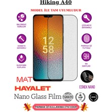 TechnoCase Hiking A40 Tam Uyumlu Mat Hayalet Privacy Esnek Nano Ekran Koruyucu Film