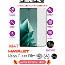 TechnoCase Infinix Note 50 Tam Uyumlu Mat Hayalet Privacy Esnek Nano Ekran Koruyucu Film