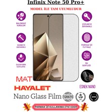 TechnoCase Infinix Note 50 Pro Plus Tam Uyumlu Mat Hayalet Privacy Esnek Nano Ekran Koruyucu Film