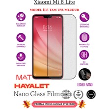 TechnoCase Mi 8 Lite Tam Uyumlu Mat Hayalet Privacy Esnek Nano Ekran Koruyucu Film