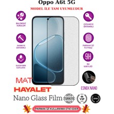 TechnoCase Oppo A6T 5g Tam Uyumlu Mat Hayalet Privacy Esnek Nano Ekran Koruyucu Film