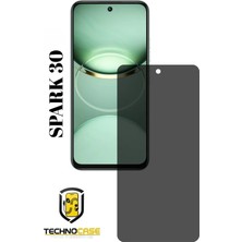 TechnoCase Tecno Spark 30 Hayalet Cam Mat Nano Ekran Koruyucu Darbelere Karşı Dayanıklı Flexible Nano Cam