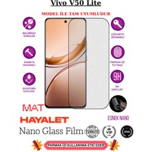 TechnoCase Vivo V50 Lite Tam Uyumlu Mat Hayalet Privacy Esnek Nano Ekran Koruyucu Film