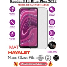 TechnoCase Reeder P13 Blue Plus 2022 Tam Uyumlu Mat Hayalet Privacy Esnek Nano Ekran Koruyucu Film
