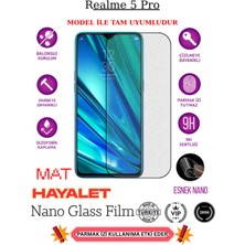 TechnoCase Realme 5 Pro Tam Uyumlu Mat Hayalet Privacy Esnek Nano Ekran Koruyucu Film