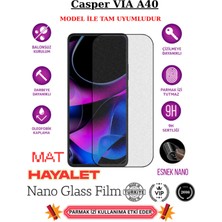 TechnoCase Casper Vıa A40 Tam Uyumlu Mat Hayalet Privacy Esnek Nano Ekran Koruyucu Film