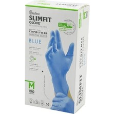 Varsoph Reflex Slimfit Glove KOD-026 M Mavi Pudrasız Muayene Eldiven 100LÜ (5468)
