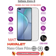 TechnoCase Infinix Zero 8 Tam Uyumlu Mat Hayalet Privacy Esnek Nano Ekran Koruyucu Film