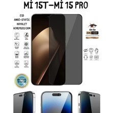 TechnoCase Mi 15T-MI 15T Pro Hayalet Ekran Koruyucu 6d Tam Kapatan Hayalet Anti-Static Esd Diamond Glass