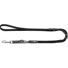 Hunter Köpek Gezdirme Kayışı Biothane® x Leather Siyah Gri