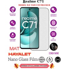 TechnoCase Realme C71 Tam Uyumlu Mat Hayalet Privacy Esnek Nano Ekran Koruyucu Film