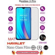 TechnoCase Realme 3 Pro Tam Uyumlu Mat Hayalet Privacy Esnek Nano Ekran Koruyucu Film