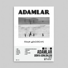 Orendart Adamlar - Dünya Günlükleri Albüm Spotify Çerçeveli - Çerçevesiz Poster Tablo