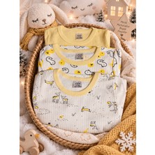 Bulut Anne ve Çocuk Uzun Kollu Çıtçıtlı Body Renkli Raporlu Çoklu Desenli Erkek /kız/unisex Model