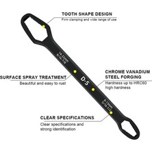Varsoph Universal Anahtarı Çift Kafalı  Çok Fonksiyonlu 6-22MM (5468)