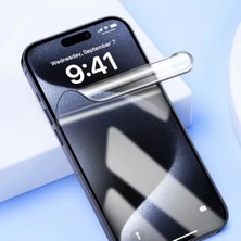 Bluecase Apple iPhone 18 Pro Max Ekran Koruyucu Şeffaf Esnek Nano Hayalet Olmayan Darbe Emici Film