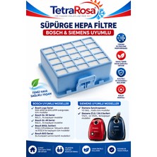 Tetra Rosa Bosch Logo Bosch Gl- Siemens Süpürge Uyumlu Hepa Filtre
