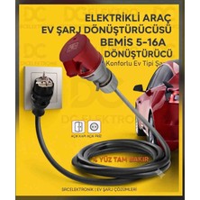Srcelektronik Araç Şarj Cihazı Dönüştürücü 3X4MM (1-40M Arası)- (Hes Veya Öznur Kablolu) 5-16A Dönüştürücü Uzatma Seyyar (Dikkat 5-32A Değildir)