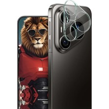 Corcishop Huawei Pura 90S Pro Max 5g Uyumlu Siyah Çerçeveli Kamera Lens Koruyucu Temperli Cam