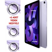 Corcishop iPad Mini 7 8.3 Inç A17 Pro 2024 Uyumlu Taşlı Kamera Lens Koruyucu Kırılmaz Temperli Cam Lens