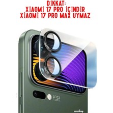 Corcishop Xiaomi 17 Pro Uyumlu Kamera Koruyucu Lens Temperli Cam Kamera Çevresi Tam Koruma