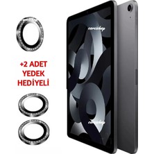 Corcishop iPad Air 11" M4 2026 Uyumlu Taşlı Kamera Lens Koruyucu Kırılmaz Temperli Cam Lens