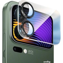 Corcishop Xiaomi 17 Pro Max Uyumlu Kamera Koruyucu Lens Temperli Cam Kamera Çevresi Tam Koruma