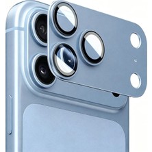 Corcishop iPhone 18 Pro Max Uyumlu Kamera Koruyucu Lens Metal Temperli Cam Kamera Çevresi Tam Koruma
