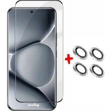 Corcishop Xiaomi Redmi Note 15 Pro+ Plus Kavisli Edge Ekran Koruyucu Temperli Kırılmaz Cam + Kamera Koruyucu