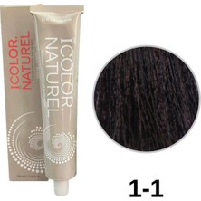 Icolor Natural Tüp Boya 100ML. 1-1 Mavi Siyah