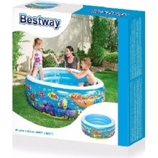 Bestway Şişme Havuz Jumbo Desenli Yuvarlak 152X51 KZL-BW51121