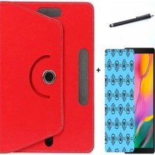 Corcishop Tcl 10 Tab Max Tablet 10.3" 3lü Set Universal Tablet Kılıfı Nano Ekran Koruyucu ve Kalem