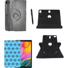 Corcishop Casper Via S20 Uyumlu Universal Kancalı Tablet Kılıfı + Nano Ekran Koruyucu + Kalem