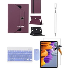 Corcishop Huawei Matepad 12 x Uyumlu 4in1 Set Klavye Mouse Kılıf Kalem Ekran Koruyucu