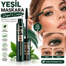 Rowenarose Doğal ve Hacim Verici Yeşil Maskara