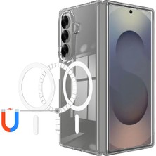 Corcishop Samsung Galaxy Z Fold8 Ultra Uyumlu Kılıf Sararmaz Magsafe Mika Hafif Sert Parlak Şeffaf Kapak