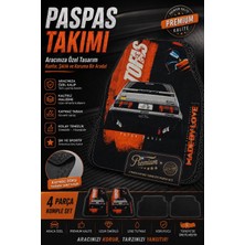 Tofaş Şahin Baskılı 4 Parça Oto Paspas Seti – Aracına Tarz Kat